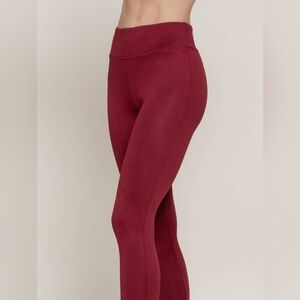 New Burgundy High Waisted Leggings Women's Size S-L